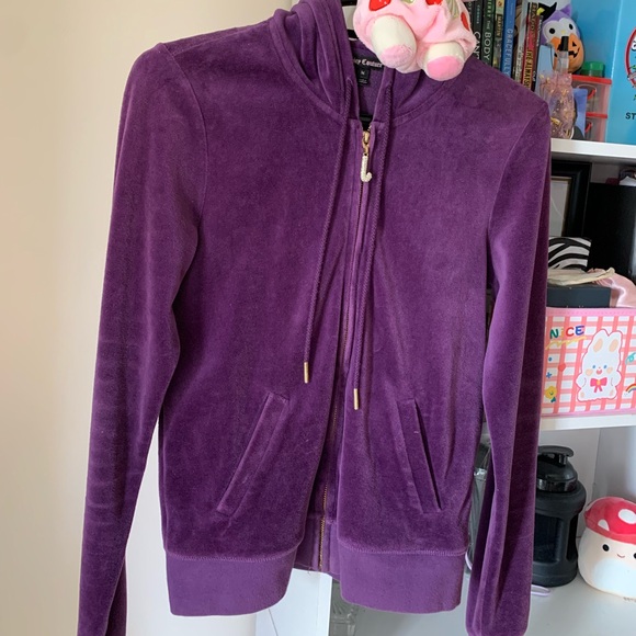 purple juicy couture hoodie - Picture 3 of 3
